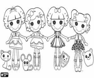 Lalaloopsy las muñecas de trapo para colorear pintar e imprimir