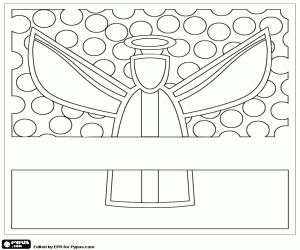 Patr N Geom Trico De Un Ngel Para Colorear Pintar E Imprimir